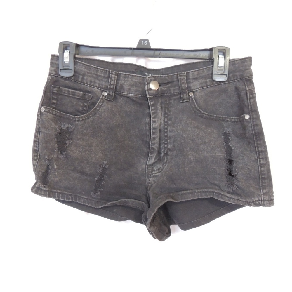 Forever 21 distressed Cuffed high waist Denim Jean